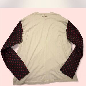 Marni Shirt with Smiley Polka Dot Sleeves